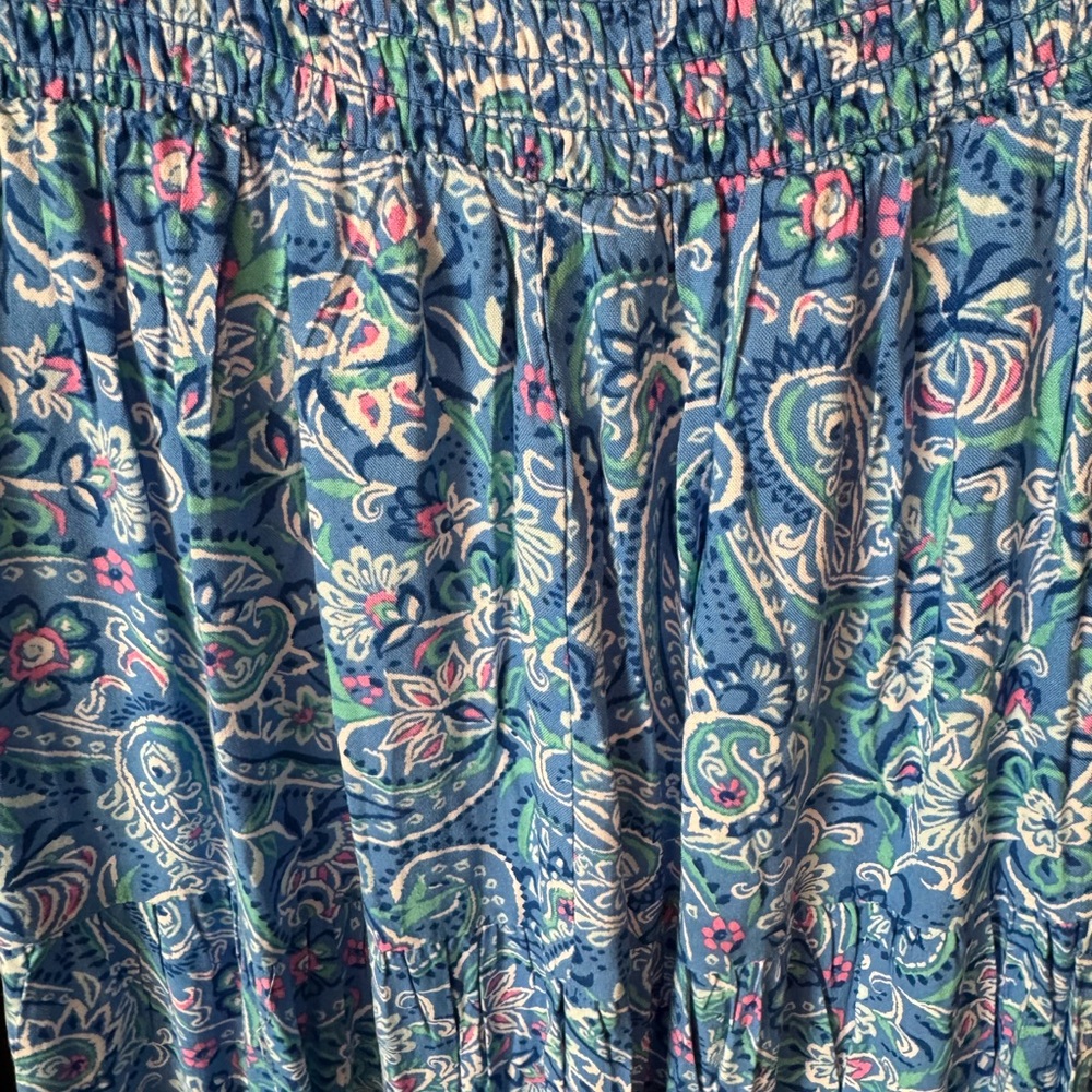 Chic Blue Floral Maxi Dress - Picture 5 of 9